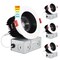 Luxrite 4 Inch LED Recessed Downlights 5 CCT Options 2700K-5000K 15W 1100LM Dimmable White/Black Trim 4-Pack LR24950 LR24967-4PK - alternate 1